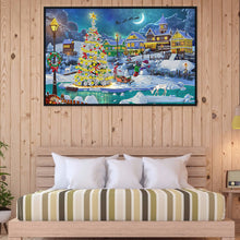 Load image into Gallery viewer, Christmas Atmosphere 60*40CM(Canvas) Partial Special Shaped Drill Diamond Painting
