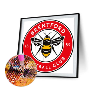 Brentford Football Club 30*30CM(Canvas) Full Round Drill Diamond Painting