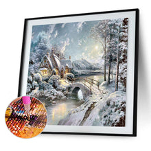 Load image into Gallery viewer, Snow House 30*30CM(Canvas) Full Square Drill Diamond Painting
