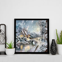 Load image into Gallery viewer, Snow House 30*30CM(Canvas) Full Square Drill Diamond Painting
