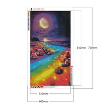 Load image into Gallery viewer, Colorful River Under The Crescent Moon 40*70CM(Canvas) Full Square Drill Diamond Painting
