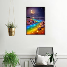 Load image into Gallery viewer, Colorful River Under The Crescent Moon 40*70CM(Canvas) Full Square Drill Diamond Painting
