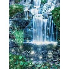 Load image into Gallery viewer, Forest Waterfall 30*40CM(Canvas) Full Square Drill Diamond Painting
