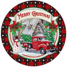 Load image into Gallery viewer, Cartoon Ring Little Red Car 30*30CM(Canvas) Partial Special Shaped Drill Diamond Painting
