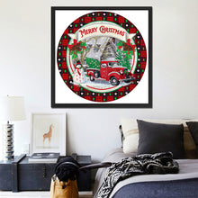 Load image into Gallery viewer, Cartoon Ring Little Red Car 30*30CM(Canvas) Partial Special Shaped Drill Diamond Painting
