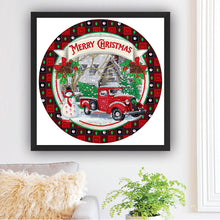 Load image into Gallery viewer, Cartoon Ring Little Red Car 30*30CM(Canvas) Partial Special Shaped Drill Diamond Painting
