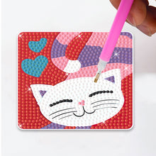 Load image into Gallery viewer, 6pcs/set DIY Diamonds Painting Coaster Acrylic Cartoon Cup Mat Art Decor (BD405)
