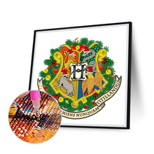 Load image into Gallery viewer, Harry Potter Badge 30*30CM(Canvas) Partial Special Shaped Drill Diamond Painting
