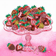 Load image into Gallery viewer, Chocolate Dessert With Strawberries 30*30CM(Canvas) Partial Special Shaped Drill Diamond Painting
