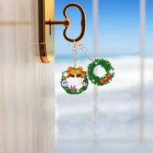Load image into Gallery viewer, 5pcs Garland Diamonds Painting Keychain Art DIY Christmas Key Ring Decor (T-29)
