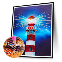 Load image into Gallery viewer, The Lighthouse 30*40CM(Canvas) Partial Special Shaped Drill Diamond Painting
