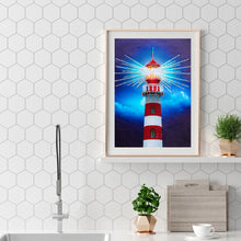 Load image into Gallery viewer, The Lighthouse 30*40CM(Canvas) Partial Special Shaped Drill Diamond Painting
