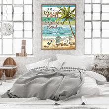 Load image into Gallery viewer, Beach Chairs 30*40CM(Canvas) Full Round Drill Diamond Painting
