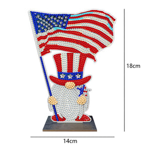 American Goblin Diamonds Painting Ornament Wooden DIY Single Crystal Drill Craft