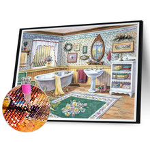 Load image into Gallery viewer, Bathroom 40*30CM(Canvas) Full Round Drill Diamond Painting
