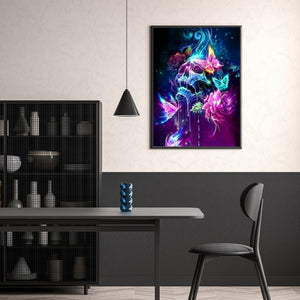 Skull 40*50CM(Canvas) Full Round Drill Diamond Painting