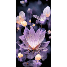 Load image into Gallery viewer, Water Drop Lotus 40*70CM(Canvas) Full Round Drill Diamond Painting
