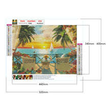 Load image into Gallery viewer, Sunset Beach 50*40CM(Canvas) Full Square Drill Diamond Painting
