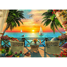 Load image into Gallery viewer, Sunset Beach 50*40CM(Canvas) Full Square Drill Diamond Painting
