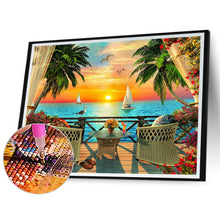 Load image into Gallery viewer, Sunset Beach 50*40CM(Canvas) Full Square Drill Diamond Painting
