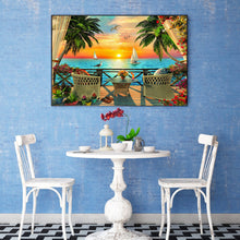 Load image into Gallery viewer, Sunset Beach 50*40CM(Canvas) Full Square Drill Diamond Painting
