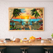 Load image into Gallery viewer, Sunset Beach 50*40CM(Canvas) Full Square Drill Diamond Painting
