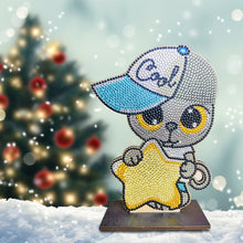 Load image into Gallery viewer, DIY Table Ornament Single Side Drill Cartoon Wooden for Kids Gift (GH013)
