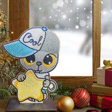 Load image into Gallery viewer, DIY Table Ornament Single Side Drill Cartoon Wooden for Kids Gift (GH013)
