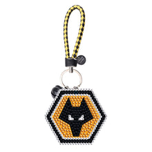 Load image into Gallery viewer, DIY Diamonds Painting Keychain Wolves Football Club Badge Art Crafts (YS0105)
