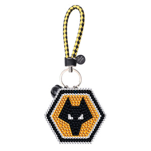 DIY Diamonds Painting Keychain Wolves Football Club Badge Art Crafts (YS0105)