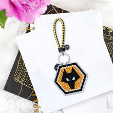 Load image into Gallery viewer, DIY Diamonds Painting Keychain Wolves Football Club Badge Art Crafts (YS0105)
