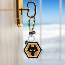 Load image into Gallery viewer, DIY Diamonds Painting Keychain Wolves Football Club Badge Art Crafts (YS0105)
