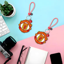 Load image into Gallery viewer, DIY Diamonds Painting Keychain Football Club Badge Handmade Art Gift (YS0106)
