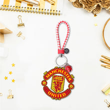 Load image into Gallery viewer, DIY Diamonds Painting Keychain Football Club Badge Handmade Art Gift (YS0106)
