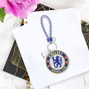 DIY Diamonds Painting Keychain Chelsea Football Club Badge Art Crafts (YS0109)