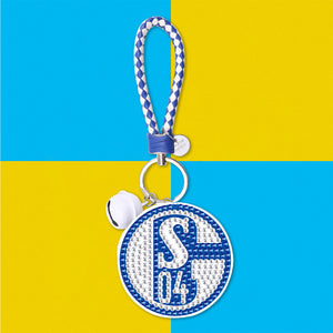 DIY Diamonds Painting Keychain Schalke 04 Football Club Badge Art Craft (YS0110)