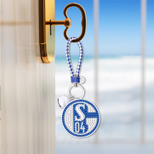 Load image into Gallery viewer, DIY Diamonds Painting Keychain Schalke 04 Football Club Badge Art Craft (YS0110)
