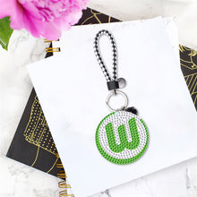 Load image into Gallery viewer, DIY Diamonds Painting Keychain Wolfsburg Football Club Badge Art Crafts (YS0111)
