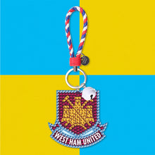 Load image into Gallery viewer, DIY Diamonds Painting Keychain West Ham United Football Club Badge Art (YS0112)
