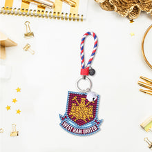 Load image into Gallery viewer, DIY Diamonds Painting Keychain West Ham United Football Club Badge Art (YS0112)
