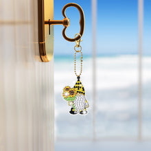 Load image into Gallery viewer, 12pcs Key Ring Art Crafts DIY Diamonds Drawing Keychain Handmade Bag Accessories

