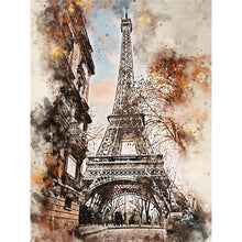 Load image into Gallery viewer, Eiffel Tower (40*53CM) 11CT 3 Stamped Cross Stitch
