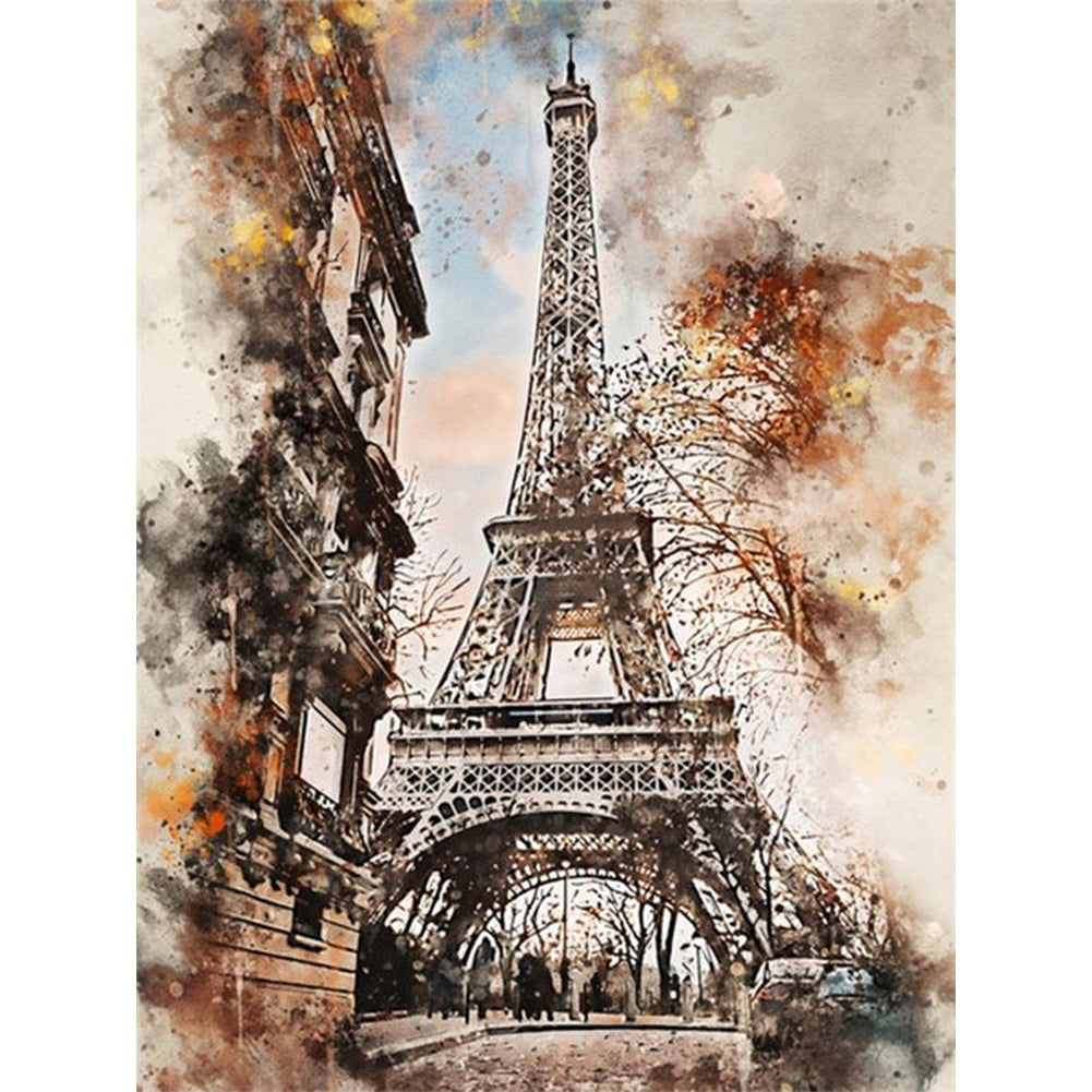 Eiffel Tower (40*53CM) 11CT 3 Stamped Cross Stitch