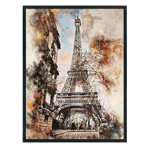 Eiffel Tower (40*53CM) 11CT 3 Stamped Cross Stitch