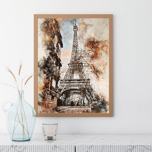 Eiffel Tower (40*53CM) 11CT 3 Stamped Cross Stitch