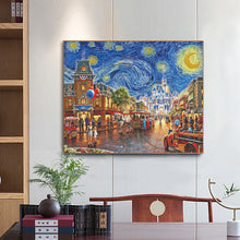 Load image into Gallery viewer, Streetscape (50*40CM) 11CT 3 Stamped Cross Stitch
