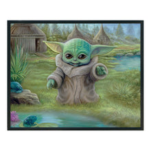 Load image into Gallery viewer, Yoda (50*40CM) 11CT 3 Stamped Cross Stitch
