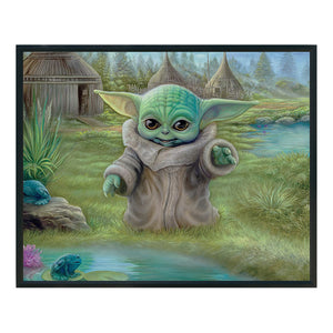 Yoda (50*40CM) 11CT 3 Stamped Cross Stitch