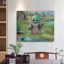 Load image into Gallery viewer, Yoda (50*40CM) 11CT 3 Stamped Cross Stitch
