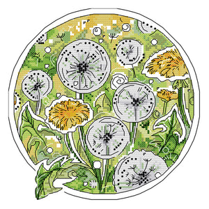 Joy Sunday Dandelion (23*23CM) 14CT 2 Stamped Cross Stitch